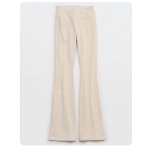 NWT OFFLINE by aerie ($79.95 Cad) Cream Bootcut HR Long Inseam Pull On Pants
